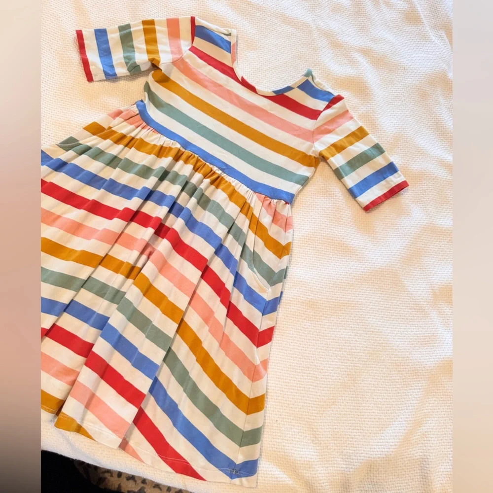 HANNA ANDERSSON Stripe Skater Dress with Pockets - Picture 6 of 13
